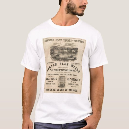 Boston-Flachs-Mühlen T-Shirt (Vorderseite)