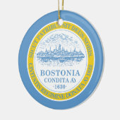 Boston Flag Keramikornament (Links)