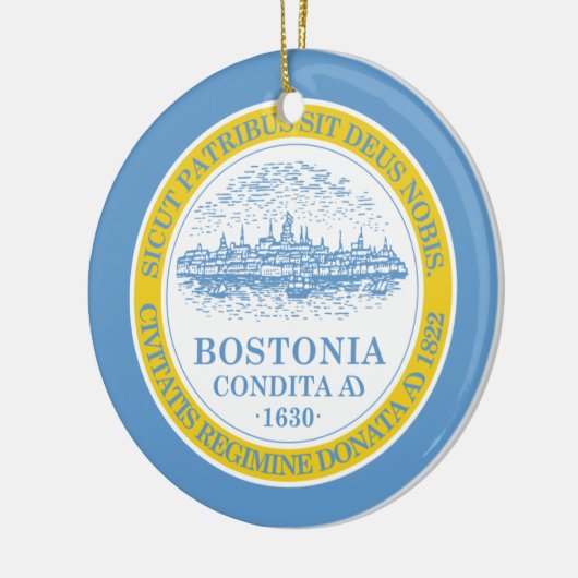 Boston Flag Keramikornament (Links)