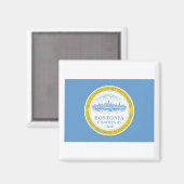 Boston Flag Magnet (Vorderseite/Rückseite)
