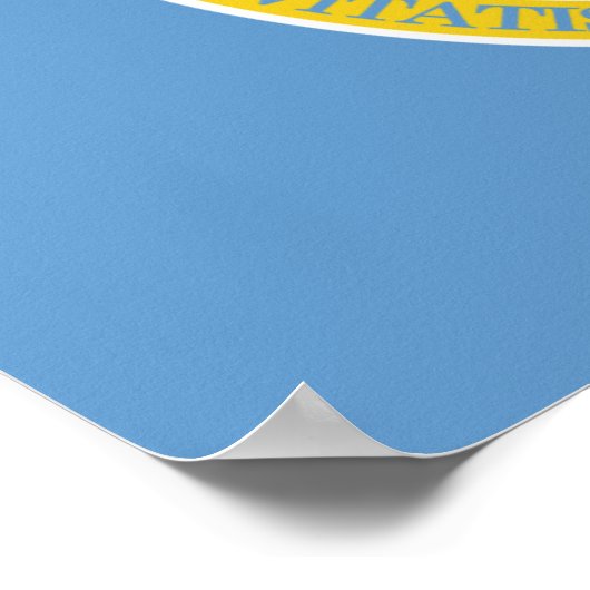 Boston Flag Poster (Ecke)