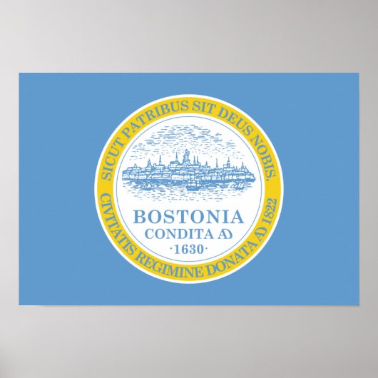 Boston Flag Poster (Vorne)
