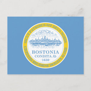 Boston Flag Postkarte