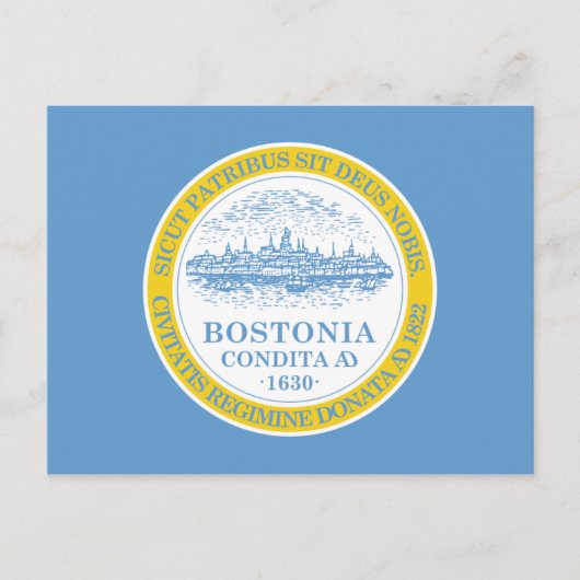 Boston Flag Postkarte (Vorderseite)