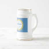 Boston-Flagge Bierglas (VorderseiteRechts)