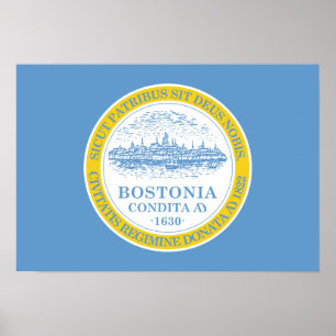 Boston-Flagge Poster