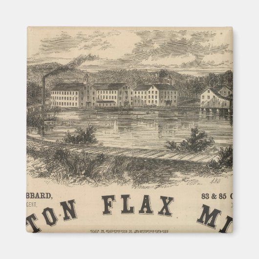 Boston Flax Mills Magnet (Vorne)