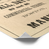 Boston Flax Mills Poster (Ecke)