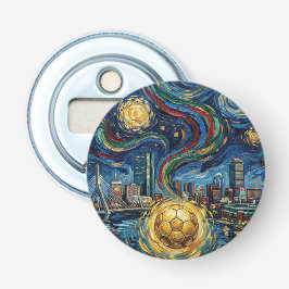 Boston Football Art 2026 Skyline Stadium Design Flaschenöffner