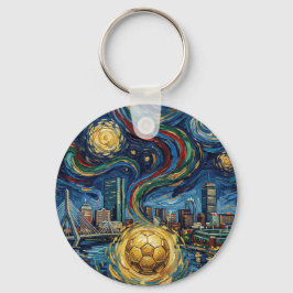 Boston Football Art 2026 Skyline Stadium Design Schlüsselanhänger