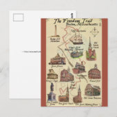 Boston Freedom Trail Postkarte (Vorne/Hinten)