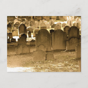 Boston-Friedhof Postkarte