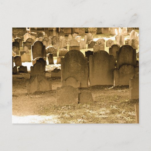 Boston-Friedhof Postkarte (Vorderseite)