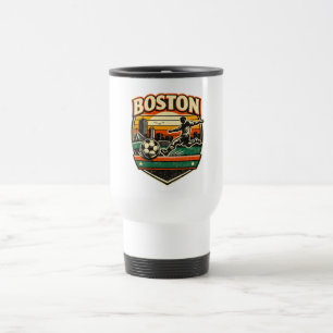 Boston Fußballmannschaft Reisetasse Fußballfan Tum Reisebecher