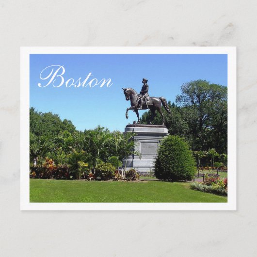 Boston Gardens, Boston Massachusetts Post Card Postkarte (Vorderseite)