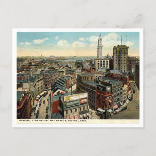 Boston, Gesamtansicht Vintage 1918 Postkarte