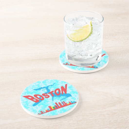Boston Getränkeuntersetzer (Seite)