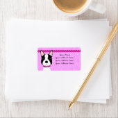 Boston Girl Boston Terrier Address Labels Adressaufkleber (Insitu)