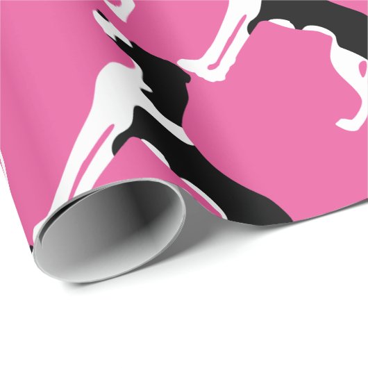 Boston Great Dane Geschenkpapier (Rolleneckpunkt)