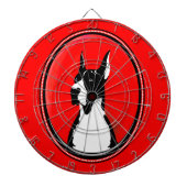 Boston Great Dane Potrati Dartscheibe (vorne)