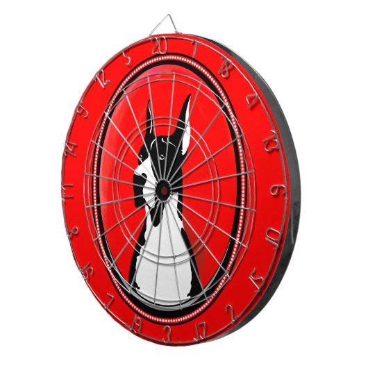 Boston Great Dane Potrati Dartscheibe (Vorderseite rechts)