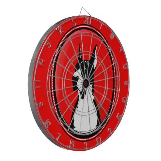 Boston Great Dane Potrati Dartscheibe (Vorderseite Links)