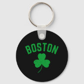 Boston Green Lucky Kleeblatt Schlüsselanhänger (Vorderseite)
