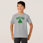 Boston Green Lucky Kleeblatt T - Shirt (Vorne ganz)
