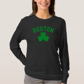 Boston Green Lucky Kleeblatt T - Shirt (Vorderseite)