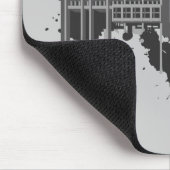 Boston grob (graue Version) Mousepad (Ecke)