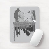 Boston grob (graue Version) Mousepad (Mit Mouse)