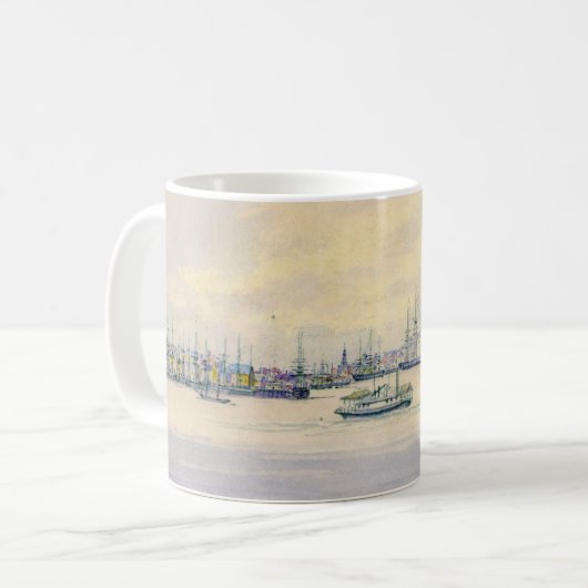 Boston-Hafen 1846 Kaffeetasse (Vorderseite Links)
