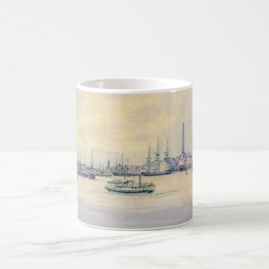 Boston-Hafen 1846 Kaffeetasse (Mittel)