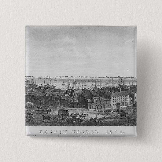 Boston-Hafen, 1854 Button (Vorderseite)