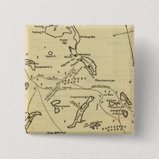 Boston Hafen 2 Button (Vorderseite)