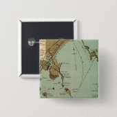 Boston-Hafen Button (Vorne & Hinten)
