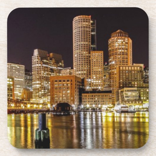 Boston-Hafen Getränkeuntersetzer (Vorderseite)