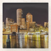 Boston-Hafen Glasuntersetzer (Vorderseite)