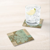 Boston-Hafen Rechteckiger Pappuntersetzer (Vor Ort)