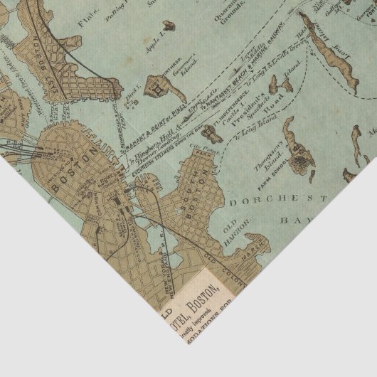 Boston-Hafen Seidenpapier (Ausschnitt)