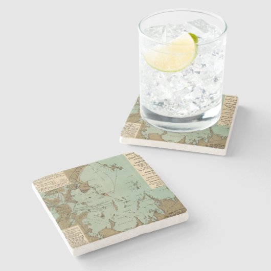 Boston-Hafen Steinuntersetzer (Seitenansicht)