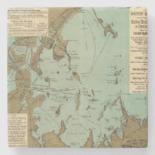 Boston-Hafen Steinuntersetzer (Vorderseite)