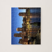Boston Hafen und Skyline. Boston ist einer der 7 Puzzle (Vertikal)
