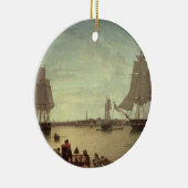 Boston-Hafen vom Konstitutions-Kai Keramikornament (Rechts)