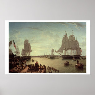Boston-Hafen vom Konstitutions-Kai Poster