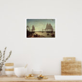 Boston Hafen von der Verfassung Wharf Poster (Küche)