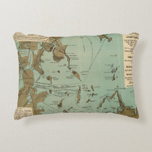 Boston-Hafen Zierkissen