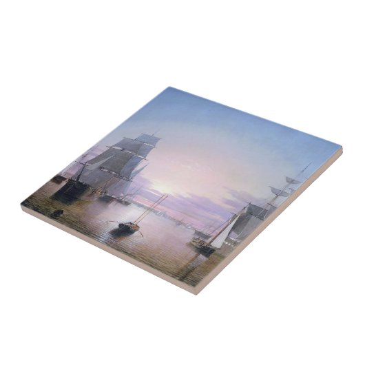 Boston Harbor 1850 Fliese (Seite)