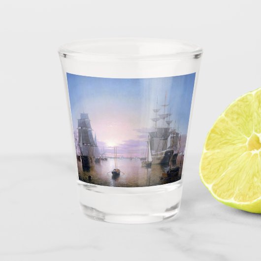 Boston Harbor 1850 Schnapsglas (Vorderseite)