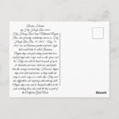 Boston Harbor 1854 Postkarte (Rückseite)